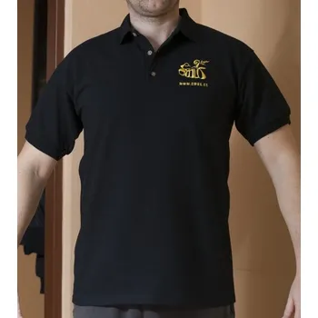 Pánská košile Černá Magic polo košile CMUS velikost XL