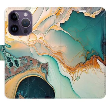 Pouzdro na mobilní telefon Flipové pouzdro iSaprio - Color Marble 33 - iPhone 14 Pro