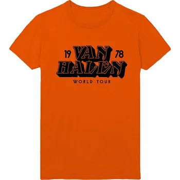 Pánská móda Van Halen tričko, World Tour '78, pánské XL