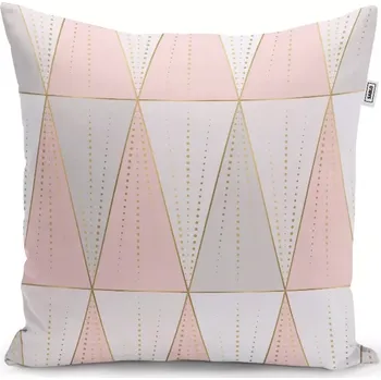 Polštář Dekorační polštář Růžovošedé jehlany - Sablio - 40x40 cm