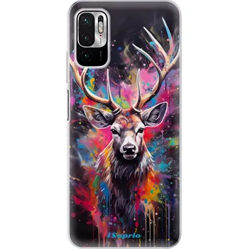 Pouzdro na mobilní telefon Odolné silikonové pouzdro iSaprio - Abstract Deer - Xiaomi Redmi Note 10 5G