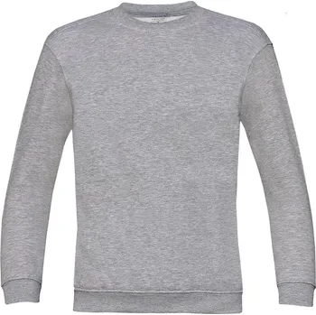 Chlapecká mikina B&C Dětská mikina Set In/kids Sweat Velikost: 5-6 let, Barva: světle šedý melír