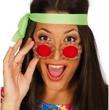 Hippie brýle s květinami