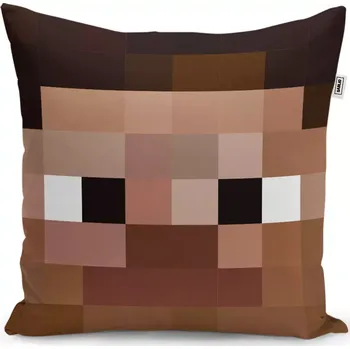 Polštář Dekorační polštář Blocks Obličej - Sablio - 50x50 cm