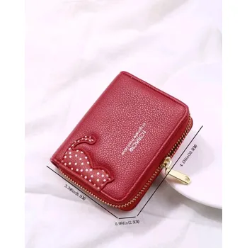 Peněženka Peněženka s kočkou a puntíky, červená