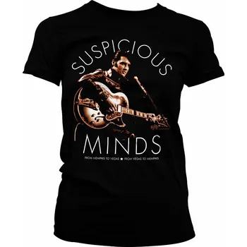 Dámské tričko Elvis Presley tričko, Suspicious Minds, dámské S
