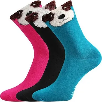 Dívčí oblečení Dětské barevné ponožky s motivem pejska - 23-25