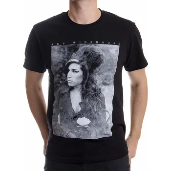 Pánská móda Amy Winehouse tričko, Flower Portrait, pánské S