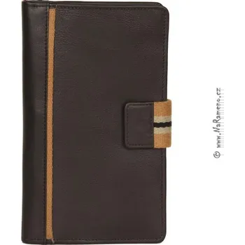 Obal na doklad Pasovka HIDESIGN na doklady, karty a peníze 1387 tmavě hnědá