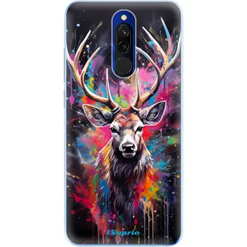 Pouzdro na mobilní telefon Odolné silikonové pouzdro iSaprio - Abstract Deer - Xiaomi Redmi 8