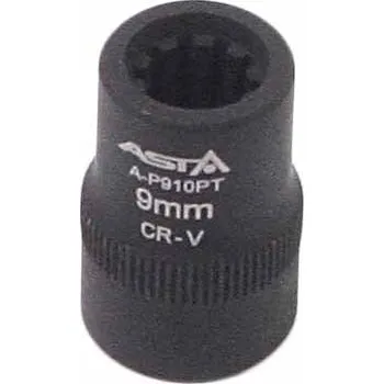 Ruční nářadí Nástrčná hlavice, klíč 3/8", rozměr 9 mm, 10-hranná, na brzdy VAG, PORSCHE - ASTA A-P910PT