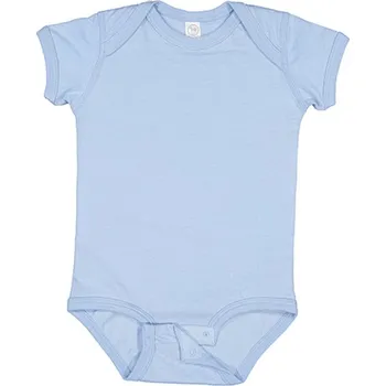 Kojenecký body Rabbit Skins Kojenecké body s krátkým rukávem 4424EU Light Blue 6 months