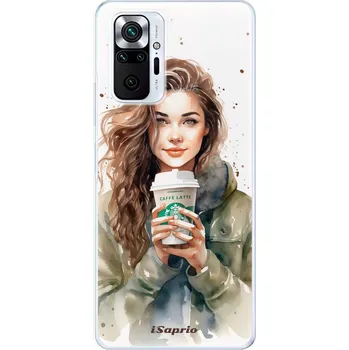 Pouzdro na mobilní telefon Odolné silikonové pouzdro iSaprio - Girl with latte - Xiaomi Redmi Note 10 Pro