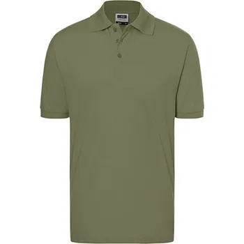 Pánské tričko James&Nicholson Unisex polokošile JN070 Olive 3XL