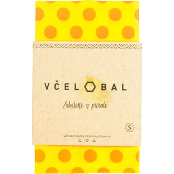 Papírový ubrousek Včelobal voskovaný ubrousek - Puntíky, velikost S (Ekologický voskovaný ubrousek pro opakované použití)