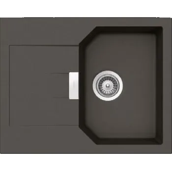 Granitový dřez SCHOCK Manhattan - Granitový dřez, 64x51 cm, s ovládáním odtoku, Asphalt MAND100XSUGAS