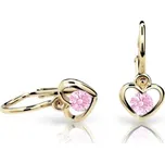 Cutie Jewellery Dětské zlaté náušnice C1943Z-Pink