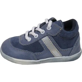 Dívčí obuv Dětská kožená obuv Jonap 051/S Modro šedá - 21
