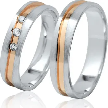 Prsten Snubní prsteny Retofy 31 P6 Materiál: Červené zlato 14kt