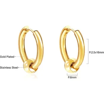 Náušnice Luxusní dámské náušnice z nerezové oceli - 107G