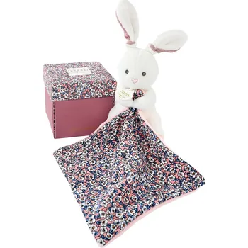 Doudou Dárková sada - plyšový králíček a dečka