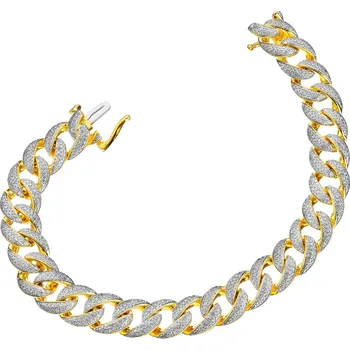 Náramek Zlatý náramek s diamanty - 18 cm - 2,02 ct - ryzost 585 - 160.530