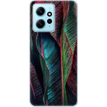 Pouzdro na mobilní telefon Odolné silikonové pouzdro iSaprio - Black Leaves - Xiaomi Redmi Note 12 5G