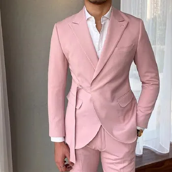 Vzorovaný pánský oblek kohoutí stopa Houndstooth Barva: Barevná, Velikost: 3XL