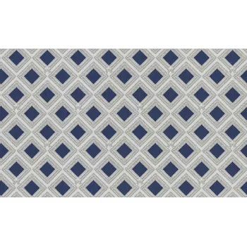 Tapeta Emiliana Parati Luxusní modro-stříbrná geometrická vliesová tapeta na zeď, GF62062, Gianfranco Ferre´Home N.3, Emiliana Parati, velikost 10,05 x 1,06 m