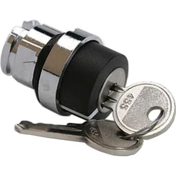 Instalatérský materiál Přepínač dvoupolohový, uzamykatelný vlevé poloze, kovová objímka, pro ventily PXB Parker ZB4-BG2