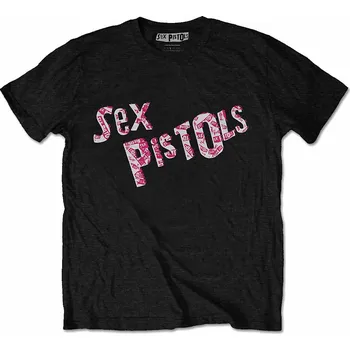 Pánská móda Sex Pistols tričko, Multi Logo, pánské S