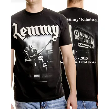 Pánská móda Motorhead tričko, Lemmy Lived To Win, pánské M
