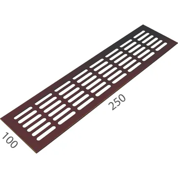 Větrací mřížka SRL - ALFA větrací mřížka šířka 100 x 250 mm 100 mm, 250 mm F4 - Bronz elox