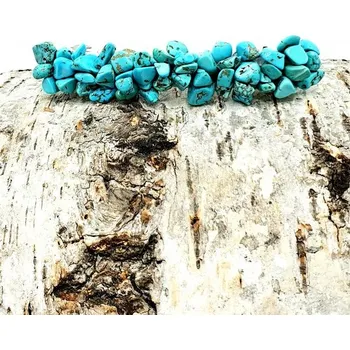 Drahý kámen Francouzská spona s Tyrkenitem (8 x 1 cm)