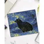 Podložka pod PC myš, kočka v modrém poli II