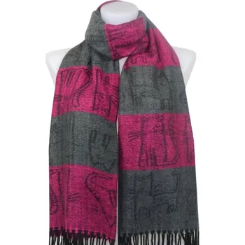 Vlněný dámský zimní šál