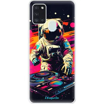 Pouzdro na mobilní telefon Odolné silikonové pouzdro iSaprio - Astronaut DJ - Samsung Galaxy A21s
