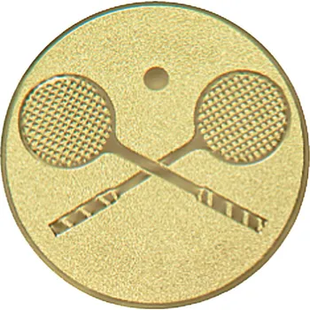 Emblém squash, pr. 25 mm, zlato