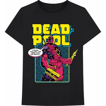 Pánská móda Deadpool tričko, Deadpool Comic Merc Black, pánské XL
