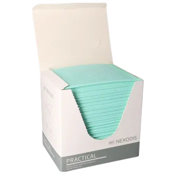 Papírový ubrousek Stomatologické ubrousky/bryndáky NEXODIS Practical 33 x 48 cm, 100 kusů Barva: zelená
