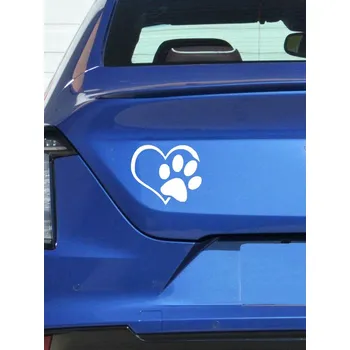 Samolepicí dekorace na vozidlo Nálepka na auto , kočičí tlapka bílá nebo černá