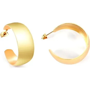 Náušnice Náušnice z nerezové oceli ve zlaté barvě - 121G 25mm