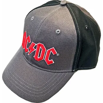 Kšiltovka AC/DC kšiltovka, Red Logo 2 tone Grey &amp; Black