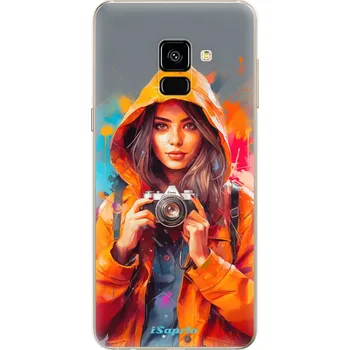 Pouzdro na mobilní telefon Odolné silikonové pouzdro iSaprio - Girl with Camera - Samsung Galaxy A8 2018