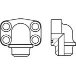 Hydraulická navařovací 90° příruba 1 1/4", 32mm, O-kroužek, 420 bar Parker PAFS404/90BSM