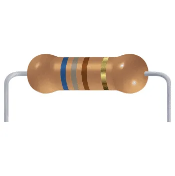 Rezistor Metal oxidový rezistor 680R (1/4W, 1%)