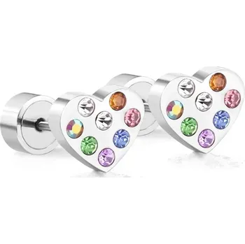 Náušnice Dívčí náušnice se zirkony - 163MS