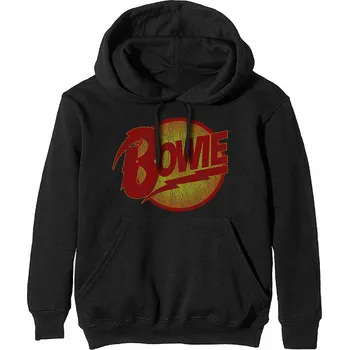 Pánská mikina David Bowie mikina, Vintage Diamond Dogs Logo Black, pánská S