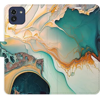 Pouzdro na mobilní telefon Flipové pouzdro iSaprio - Color Marble 33 - Samsung Galaxy A03