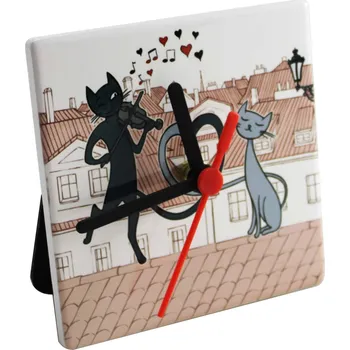 Hodiny Hodiny-kočky ve městě